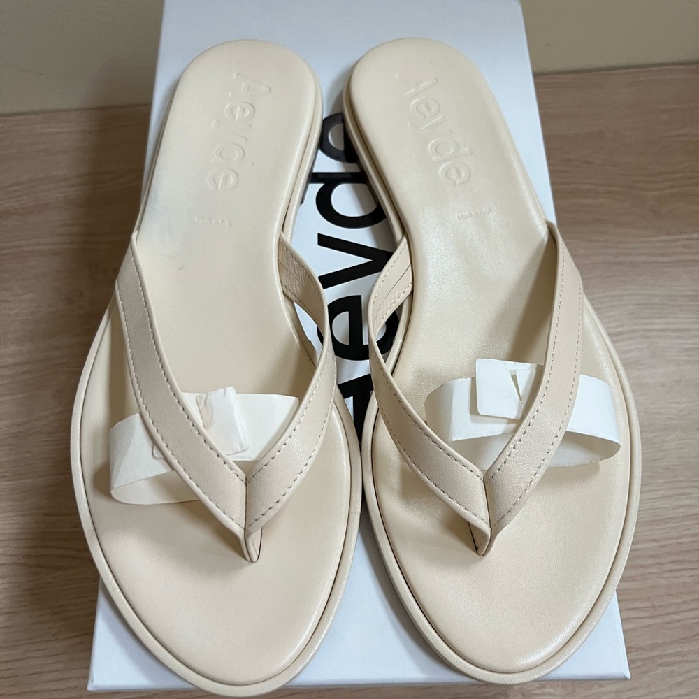 Aeyde Cream  Women's Sandals